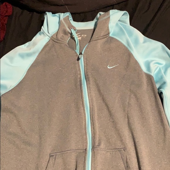 blue and grey large nike jacket - Picture 1 of 2